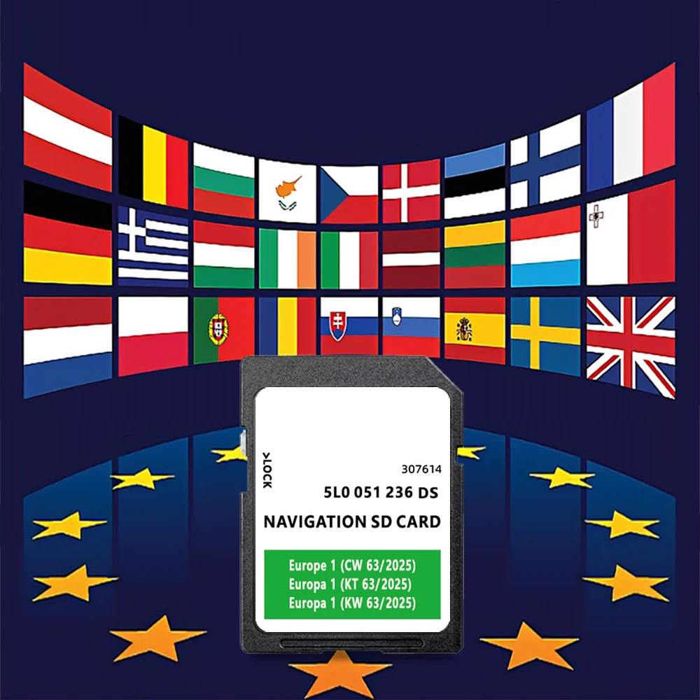 

SD Card Update for Skoda Octavia/Superb/Fabia/Rapid/Yeti Navigation Amundsen2 MIB2 Europa 2025 32GB Version