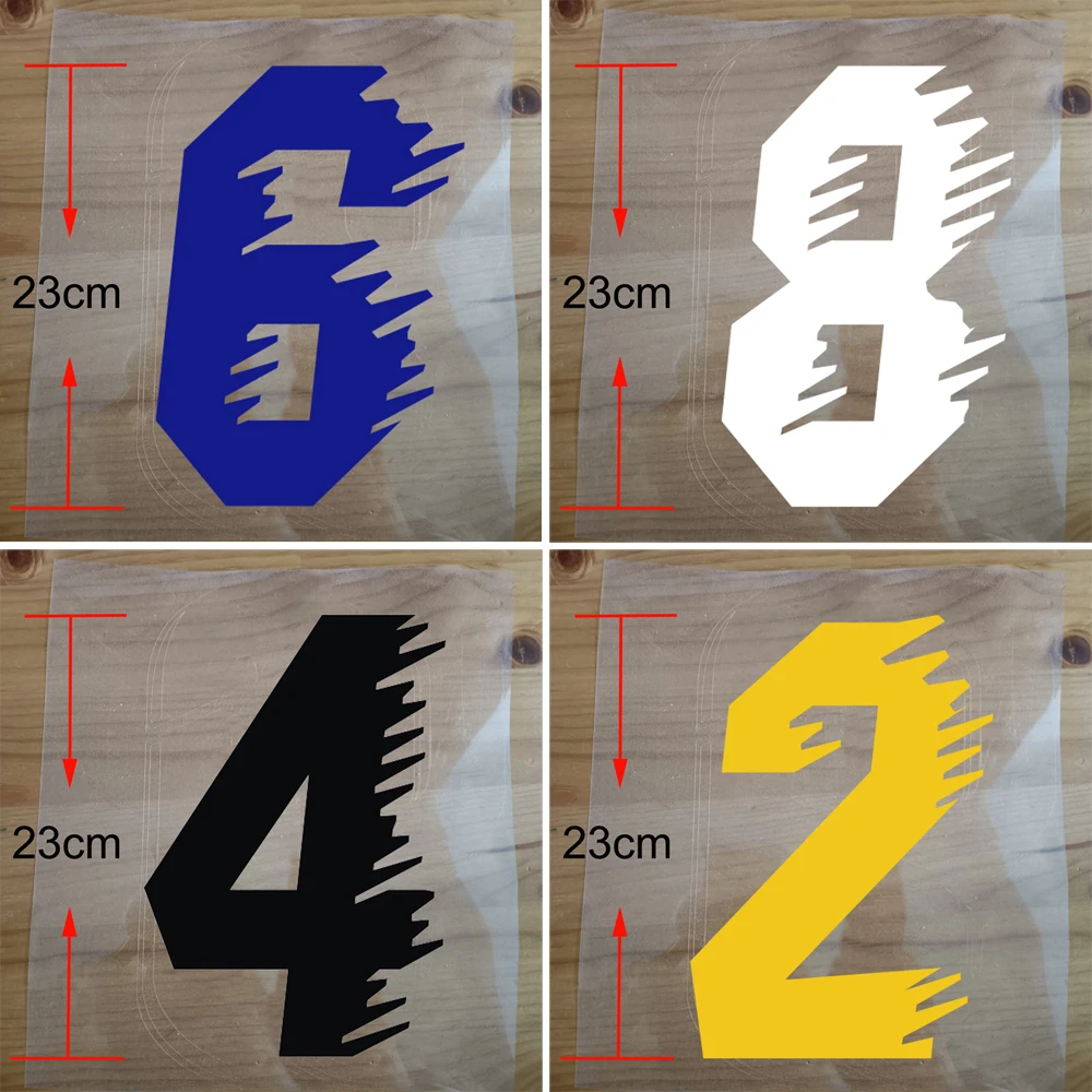 Strong Wind Name Number Iron on Patch PU Hot Transfer Sticker Basketball Football Jersey Number Name Hot Stamping Sticker White