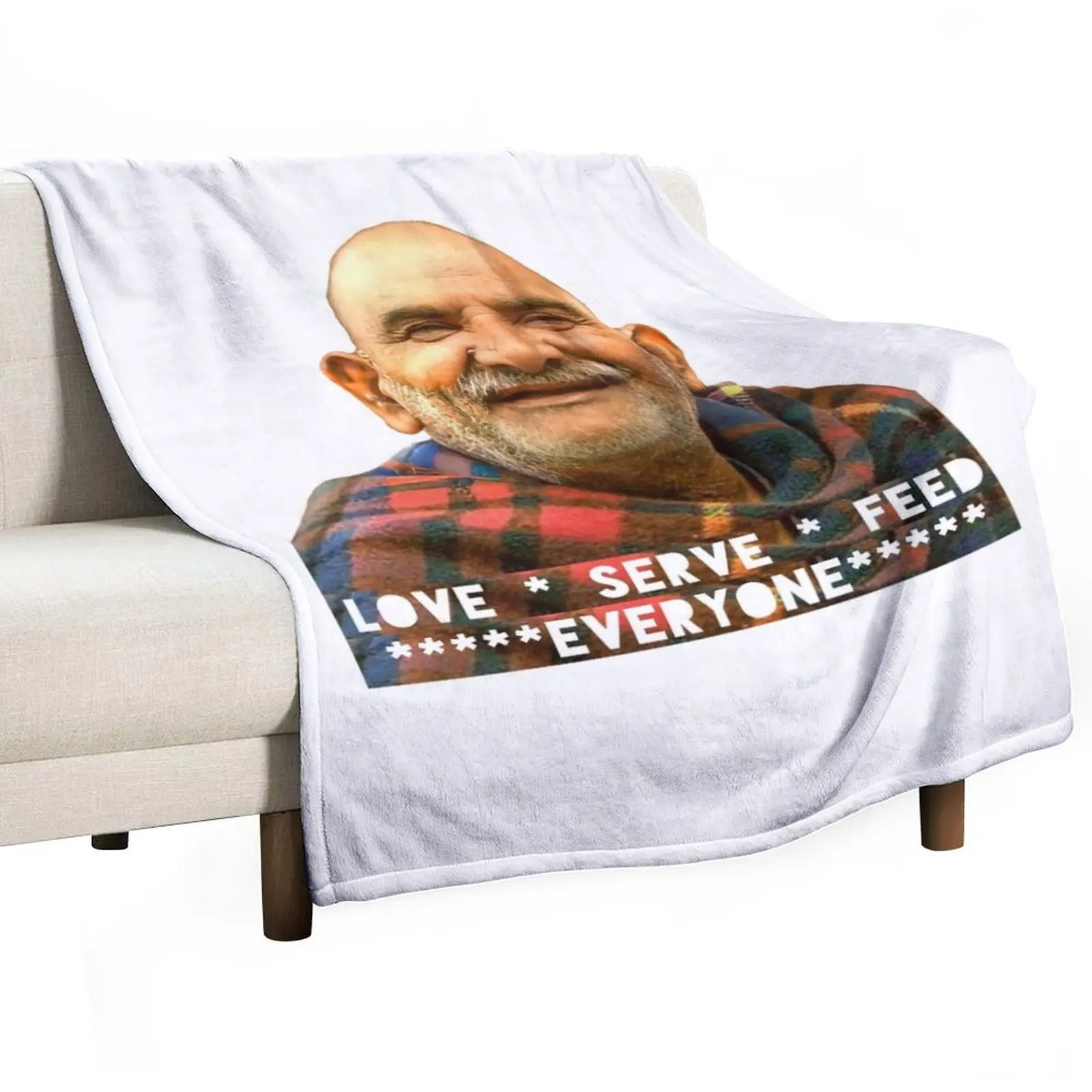 Neem Karoli Baba ji Throw Blanket Polar Heavy Thin anime Blankets