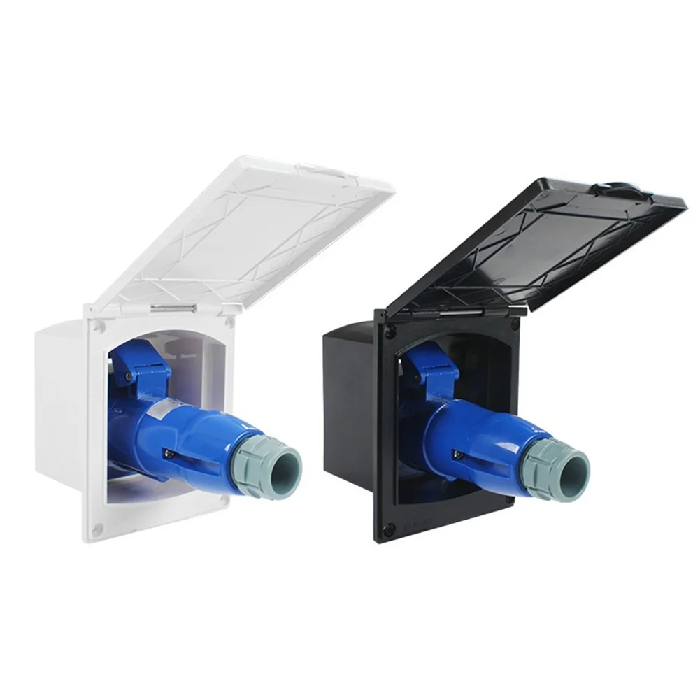 RV Trailer For Caravan 16A 220V‑250V Waterproof Power Outlet External 3Pin Replacement RV Parts & Accessories