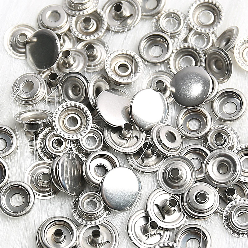 10mm 12.5mm 15mm Metal Pressure Buttons Sewing Accessories Botones Snap Button For Clothing Jackets Leather Snap Fasteners