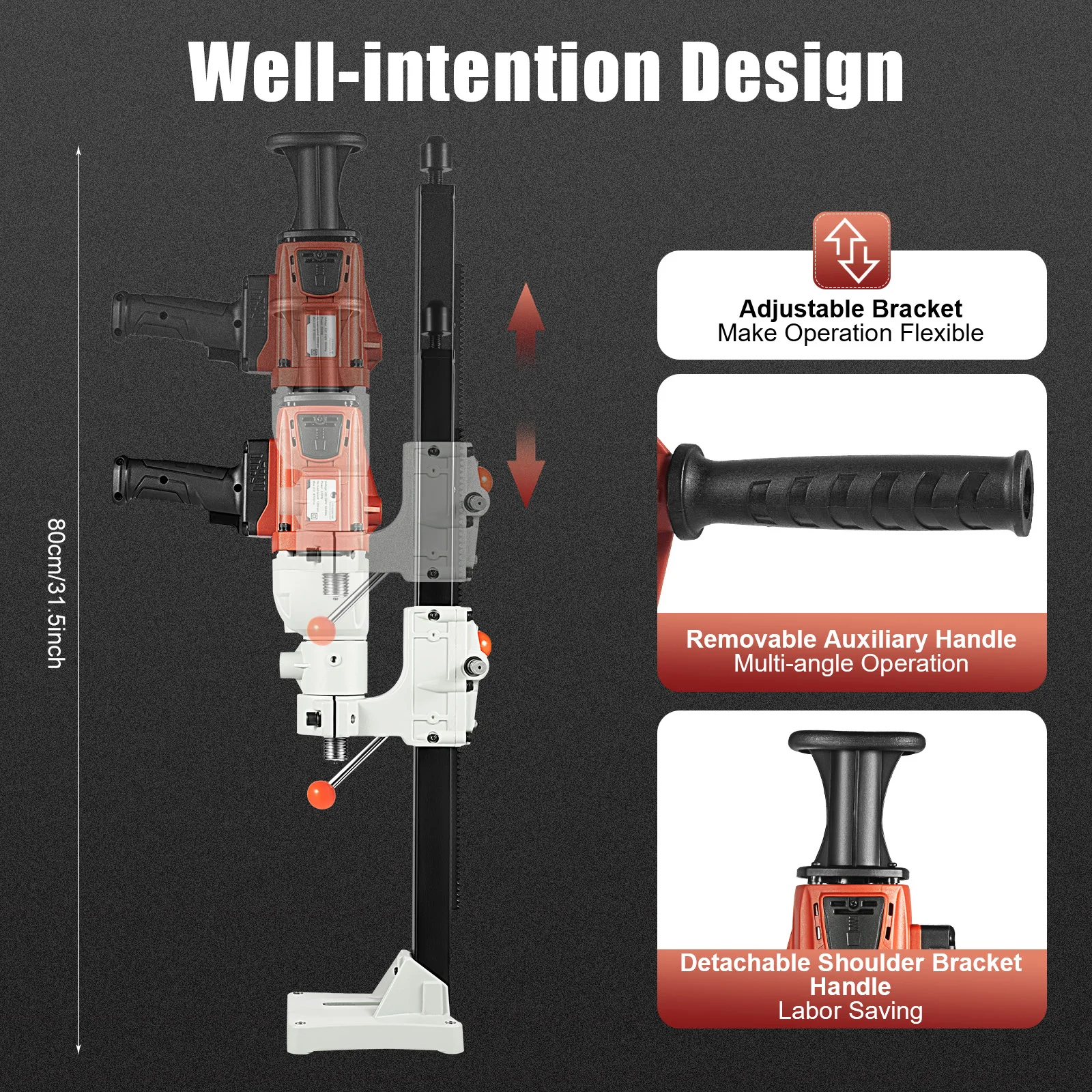 

Concrete Drilling Rig Dry Diamond Core Drill Machine Concrete Core Drill Rig Stand Industrial Wet Electric Core Drilling Machine