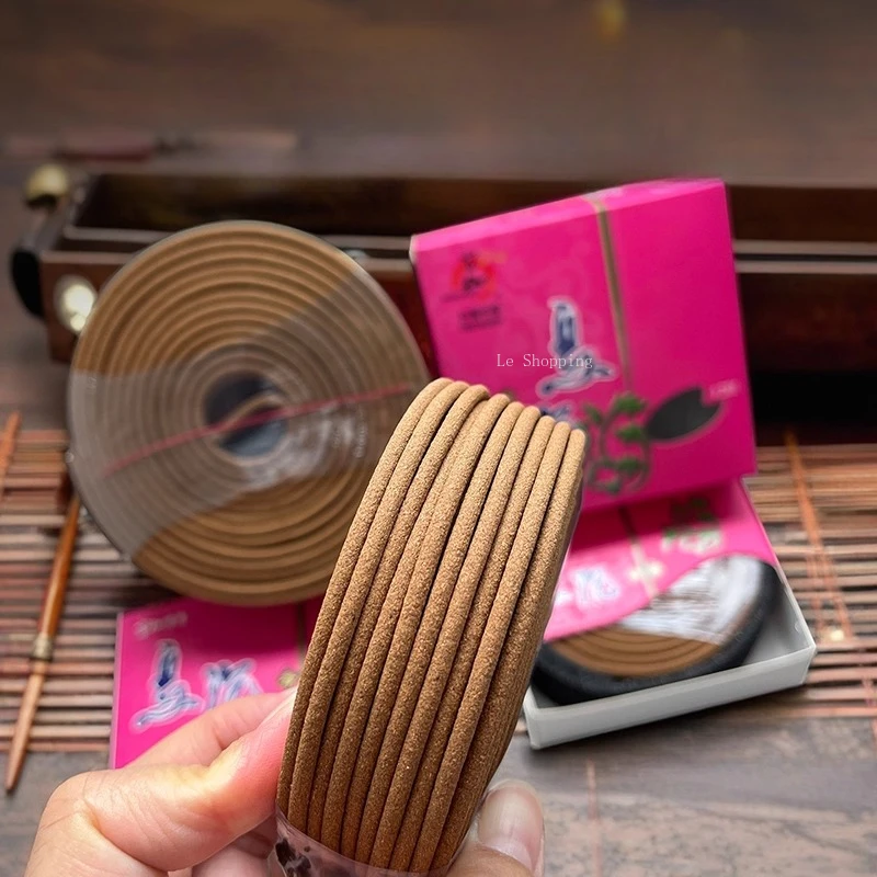 12/24 Hours Natural Handmade Wu Agilawood Large Coil Incense/Household Indoor Air Purification Meditation Temple Worship Buddha