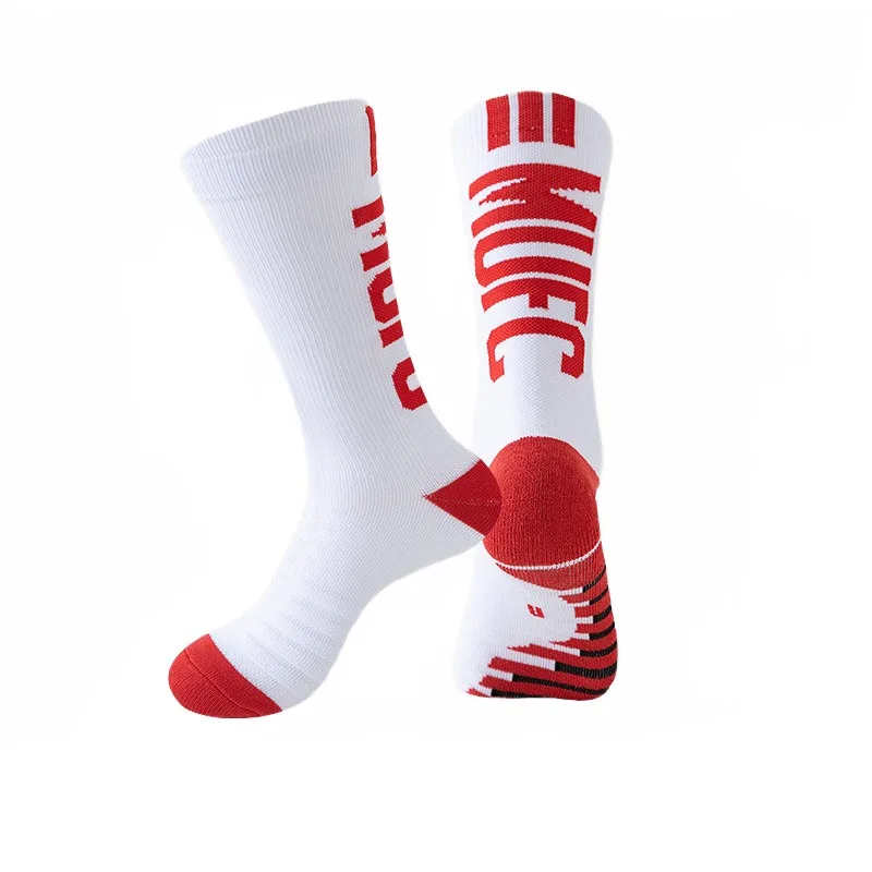 جوارب كرة قدم قصيرة احترافية بحجم النجمة للرجال، جوارب رياضية متوسطة الأنبوب مضادة للانزلاق مريحة وامتصاص العرق