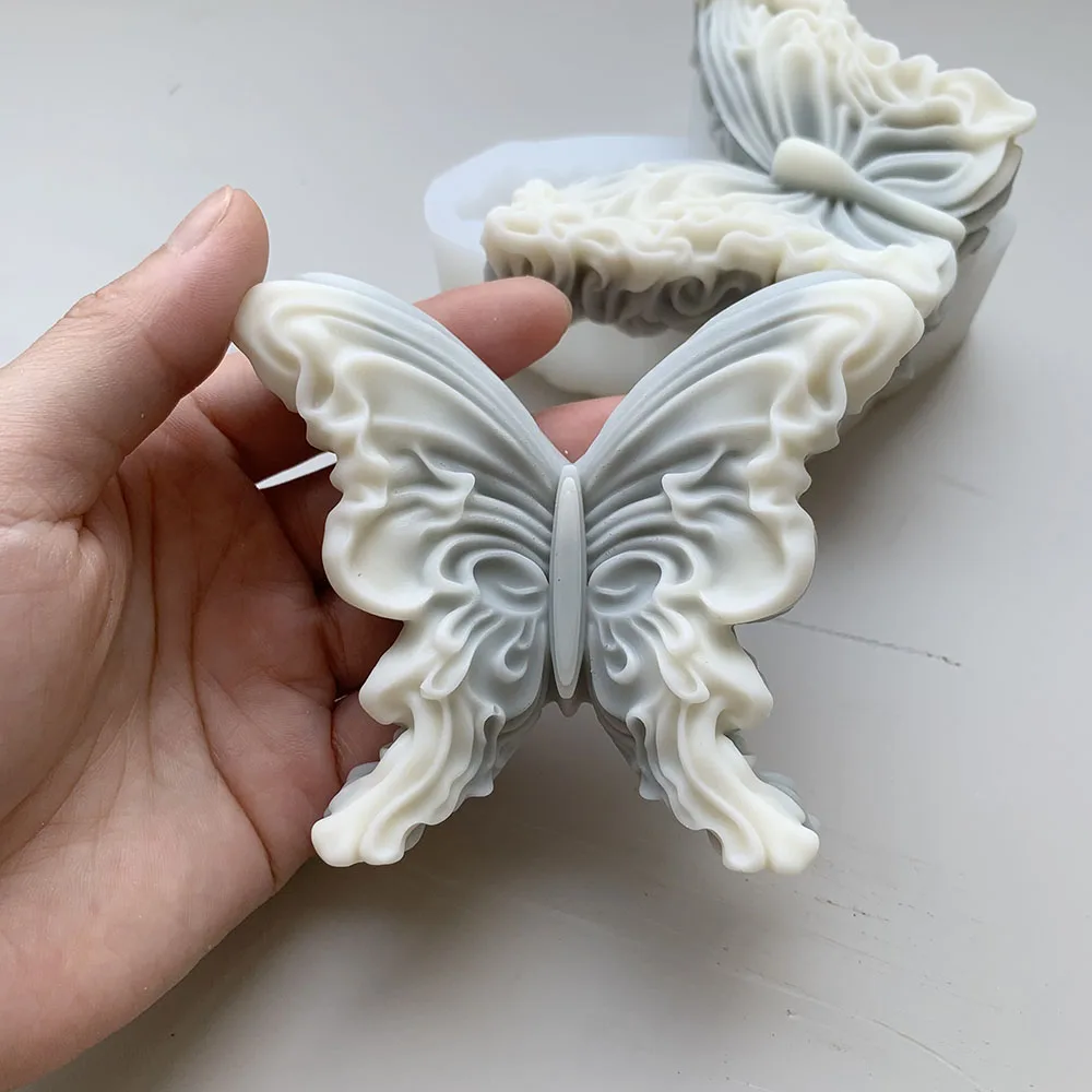 3D Butterfly Silicone Candle Mold Aromath Candles Soap Molds DIY Plaster Butterfly Angel Ornament Making Home Decor Craft Gifts