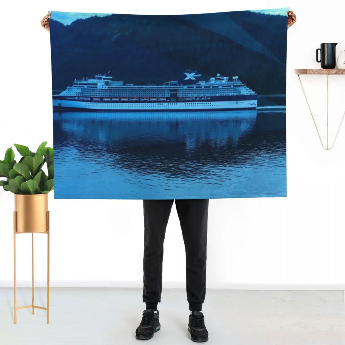 Celebrity Millennium Alaska Throw Blanket Plush bed plaid Soft Single Quilt Sleeping Bag Blankets