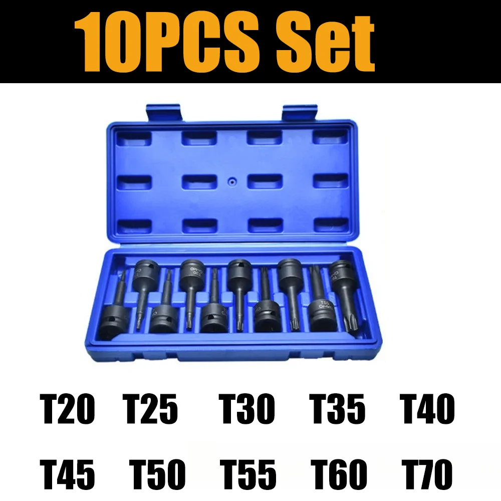1/2 Zoll Schlagschrauber-Torx-Bit-Steckschlüsseladapter T30 T40 T45 T50 T55 T60 T70 T80 T90 T100 für Ratschenschlüssel – Detail 6