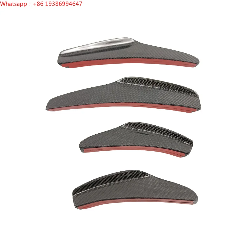 For BMW M4 F82 2021 4-Piece Front Bumper Canard Carbon Fiber Factory Direct for BMW M4 Dive Planes Front Canards