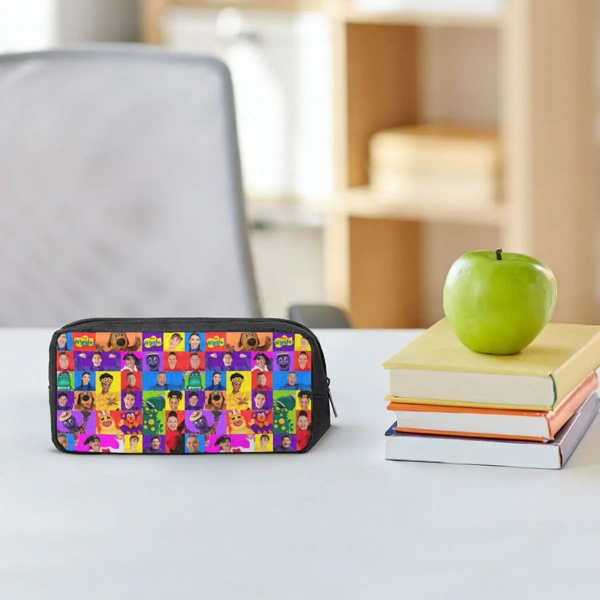 The Wiggles Tv Show Music Band Pencil Cases for Student School Pen Box Pencil Bag Big Capacity Pencil Pouch Pen Holder