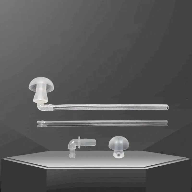 1Set Portable Hearing Aid Ear Tips Acoustic Tube Connector Silicone Ear Tips Hearing Aid Replacement Parts Soft Ear Tips