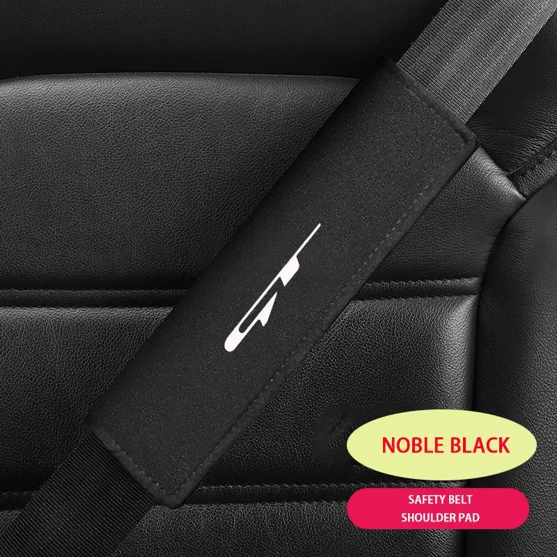 

Pop Car Styling Seat Belt Cover Suede Seatbelt Shoulder Strap Protector Pads For KIA GT GTLINE Car Accessories
