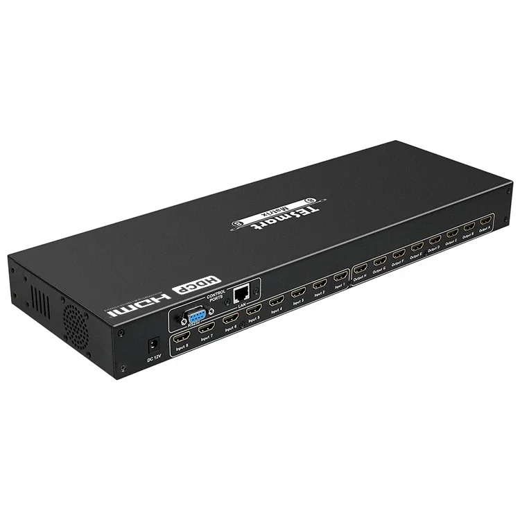 

ODM OEM Вход 8 Выходов 8 Матричный коммутатор HDMI HDCP EDID RS232 LAN 4k30 Гц Матрица HDMI