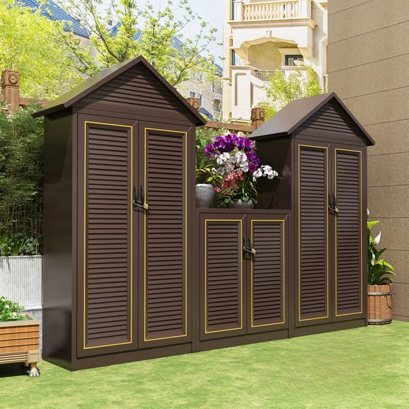 

Outdoor courtyard waterproof sunscreen large capacity storage locker garden balcony sundries tool storage locker