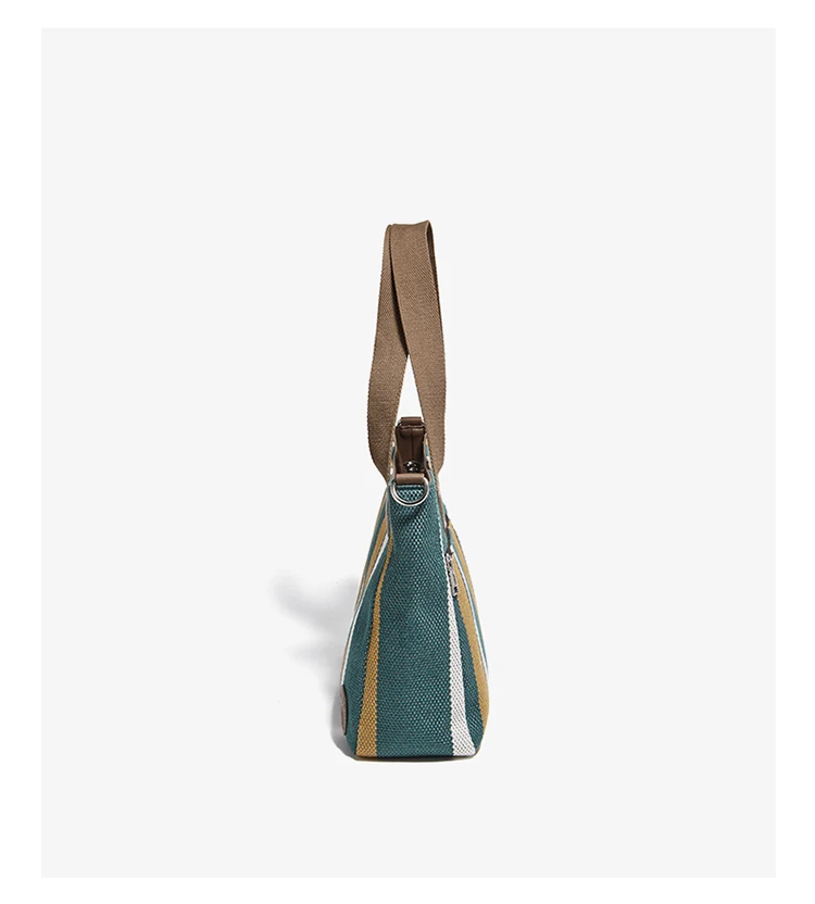 FOXER Stoff-Umhängetasche für Damen, lässige Handtasche mit großem Fassungsvermögen, modische, leichte Einkaufstasche, Geldbörse – Detail 19