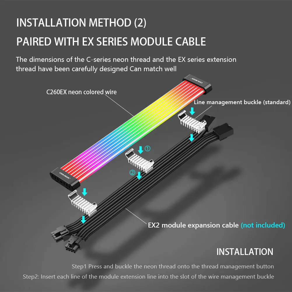 Coolmoon argb 8pin/24pin placa-mãe cabo de extensão fio 5v 3pin x 2 + 4pin pc caso fonte alimentação linha decorativa tira da lâmpada do computador