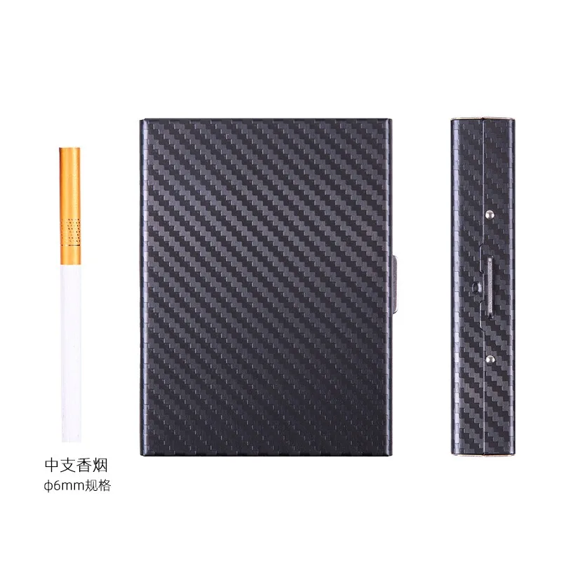 Verzegelde sigarettendoos van aluminiumlegering 20-pack grote capaciteit Lichtgewicht versie draagbare zakelijke sigarettenkoker Roken Gadgets