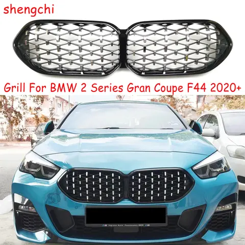 다이아몬드 실버 프론트 범퍼 그릴, 라디에이터 교체 메쉬 2020 +, BMW 2 시리즈 그란 쿠페 F44 M235i 216i 218i 220i 228i 용