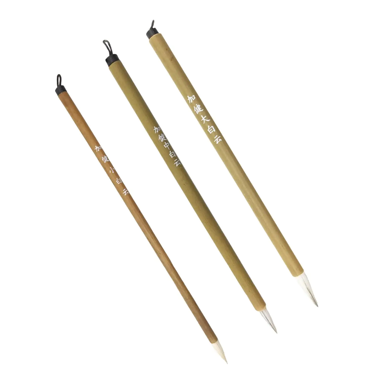 3 Pieces Pottery Brush Long Handle Coloring Brush Ceramic Glaze Brushes