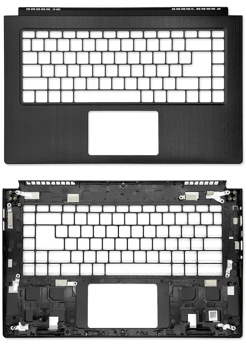 Imagem -04 - Org para Msi Moderno 15 Ms1551 1552 155k M15 Lcd Capa Traseira Moldura Dianteira Dobradiças Encosto de Mãos Superior Capa Case Inferior Preto Novo