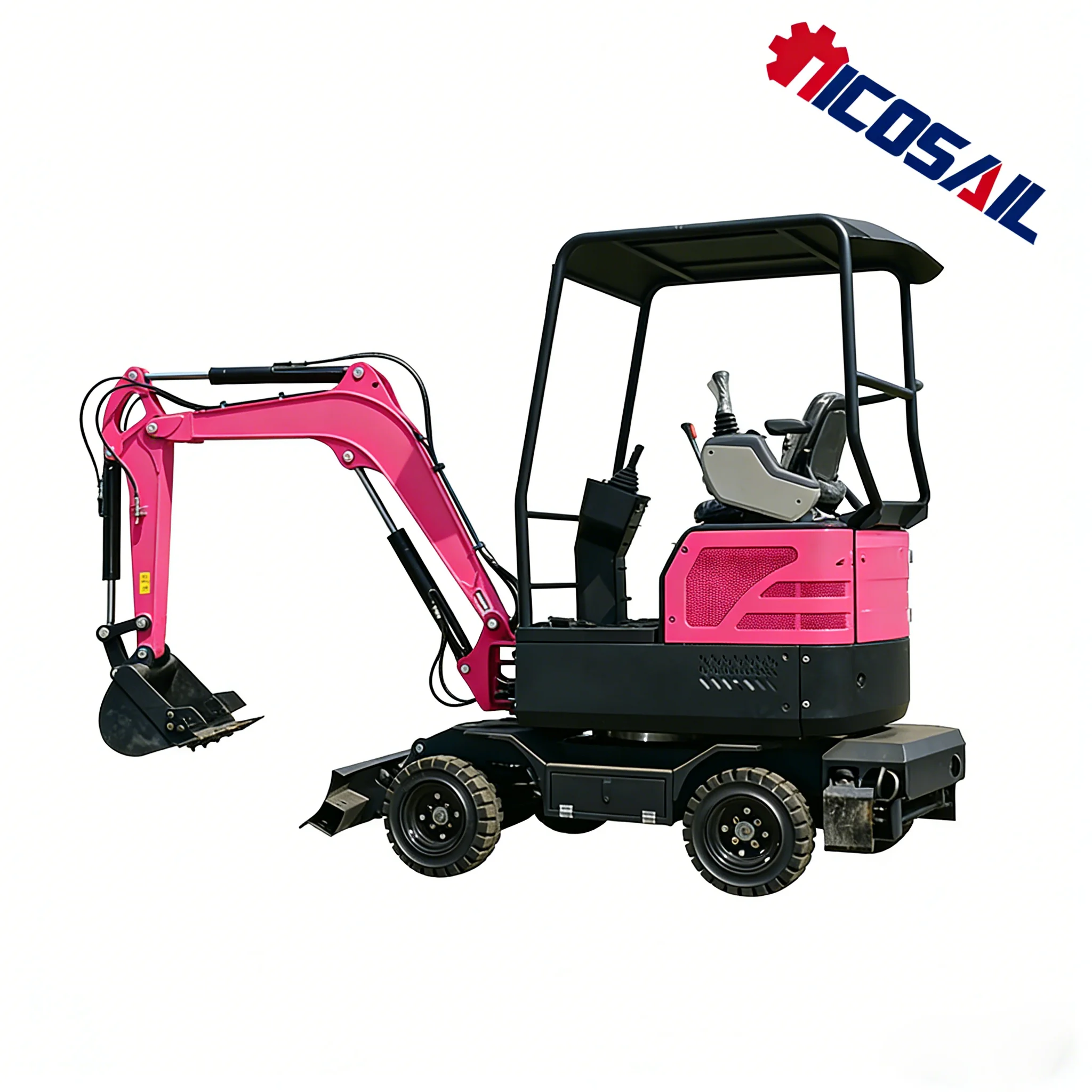 

2-тонный колесный мини-экскаватор, изготовленный на заказ и продаваемый с китайской фабрики, 2,5-тонный мини-экскаватор