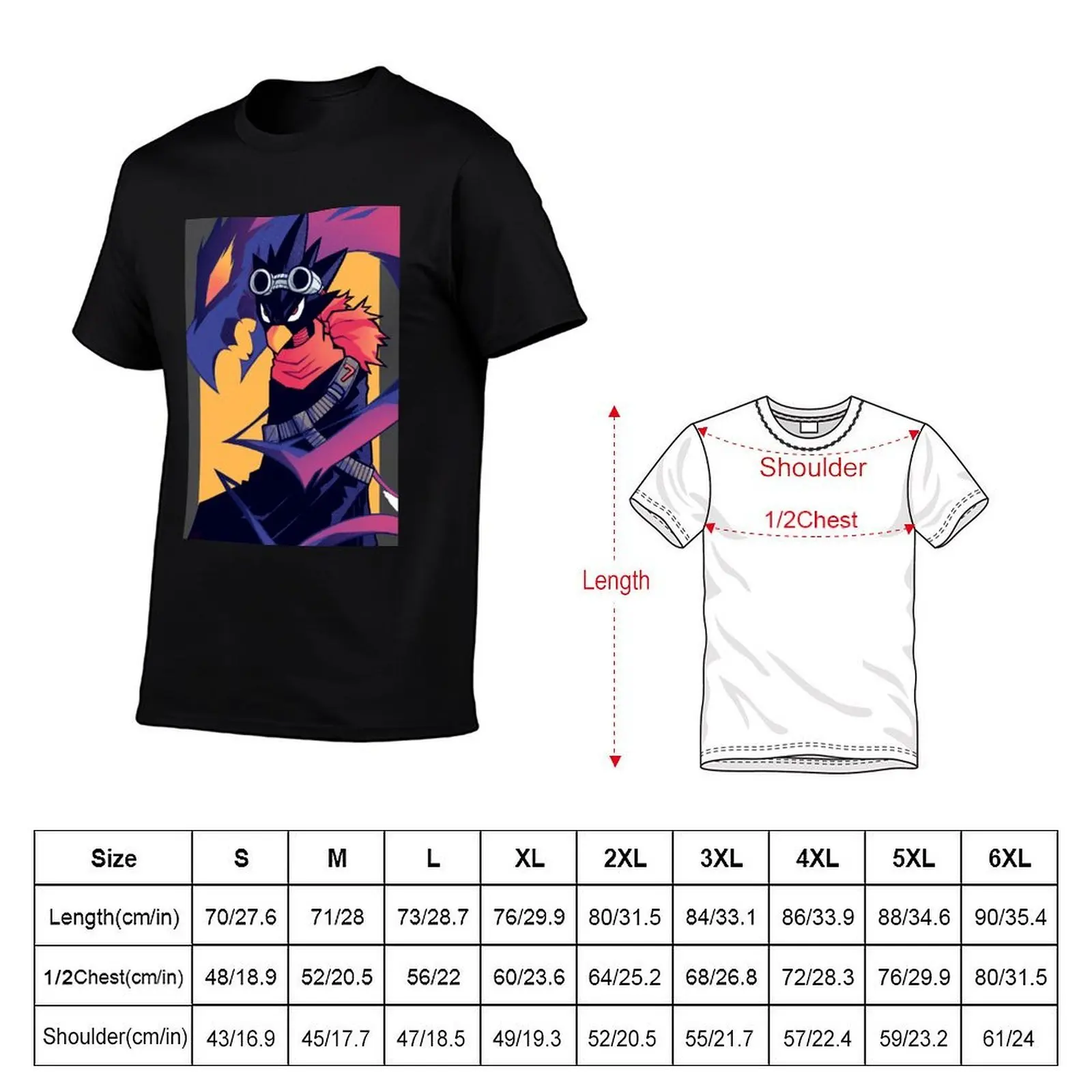 Tokoyami Fumikage T-Shirt Sweat Resistant Workout Tee Shirt