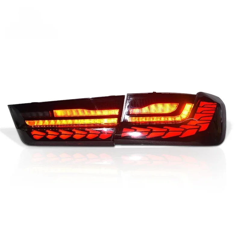 Landnovo body parts car assembly taillight led lamp replacement For BMW 3 series g20 dragon scale style led tail light