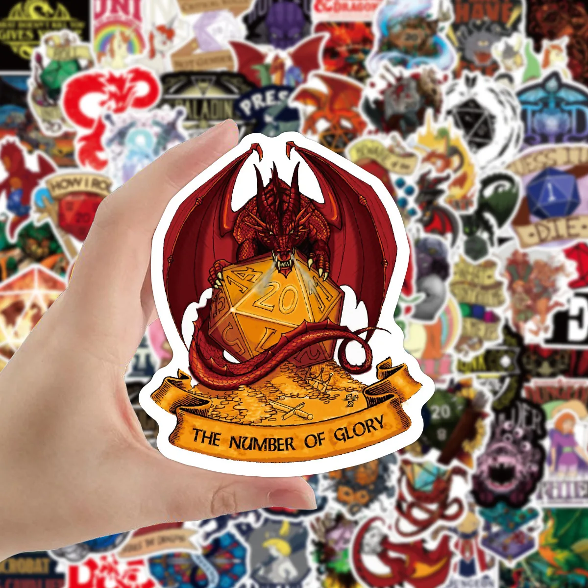 50/100PCS Dungeons & Dragons Game Cool Graffiti Decorative Stickers Personalized Creative DIY Scooter Motorcycle Helmet Decals