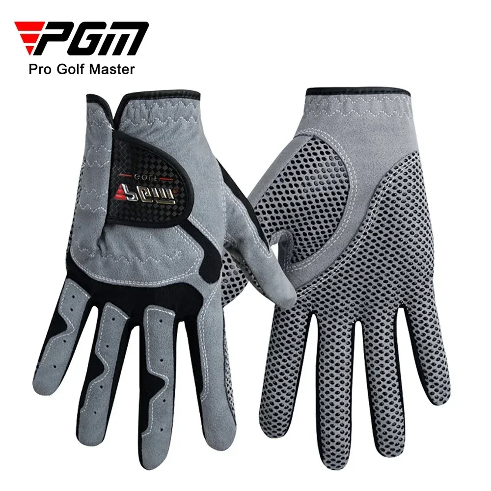 

Pgm Golf Gloves,men's Left/right Hand Anti-slip Particles Wear-resistant Gloves,microfiber Cloth Golf Gloves St017