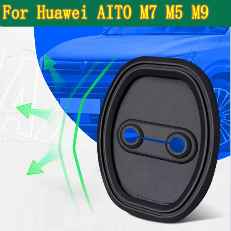 

Car Door Lock Buckle Latch Stop Anti Rust Door Lock cover Protect Buckle Cover For AITO Wenjie M7 Accessories 2023 2024