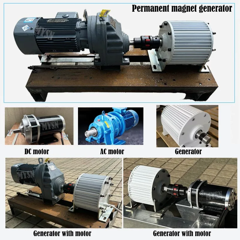 Low RPM 20KW 30KW 500RPM 300RPM 110V 220V 380V Gearless Permanent Magnet Generator AC Alternators Use For Wind/Water Turbine