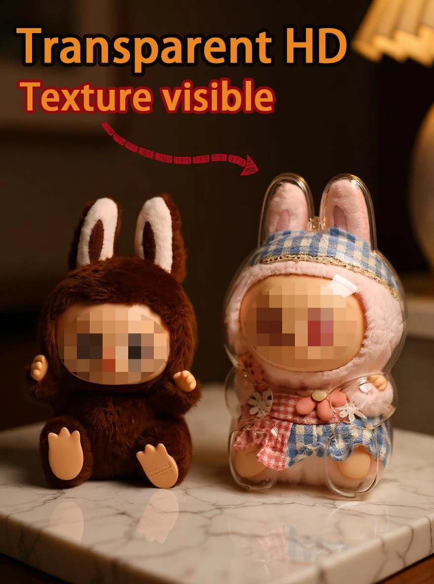 [Nessuna bambola] NUOVO guscio protettivo per Labubu, da indossare sopra i vestiti delle bambole e mantengono il nuovo! Custodia protettiva universale per bambole, per tutte le versioni