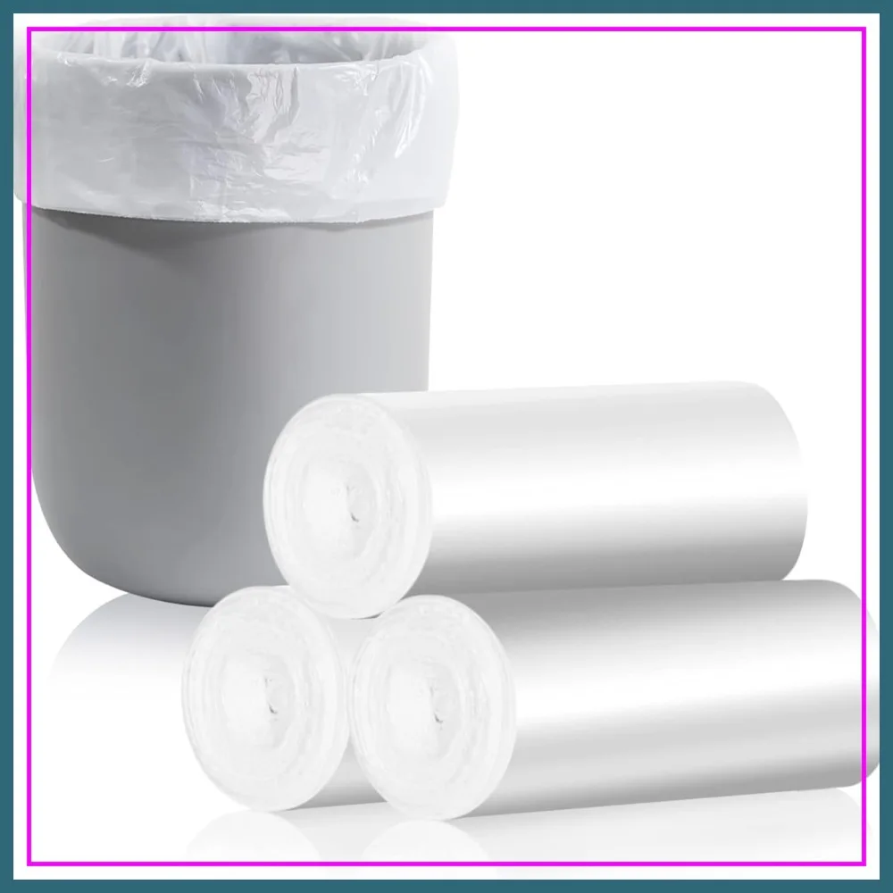 

4 Gallon Trash Bags - Unscented Small Garbage Bags for Bathroom Kitchen Bedroom, 105 Count (15 Liter)