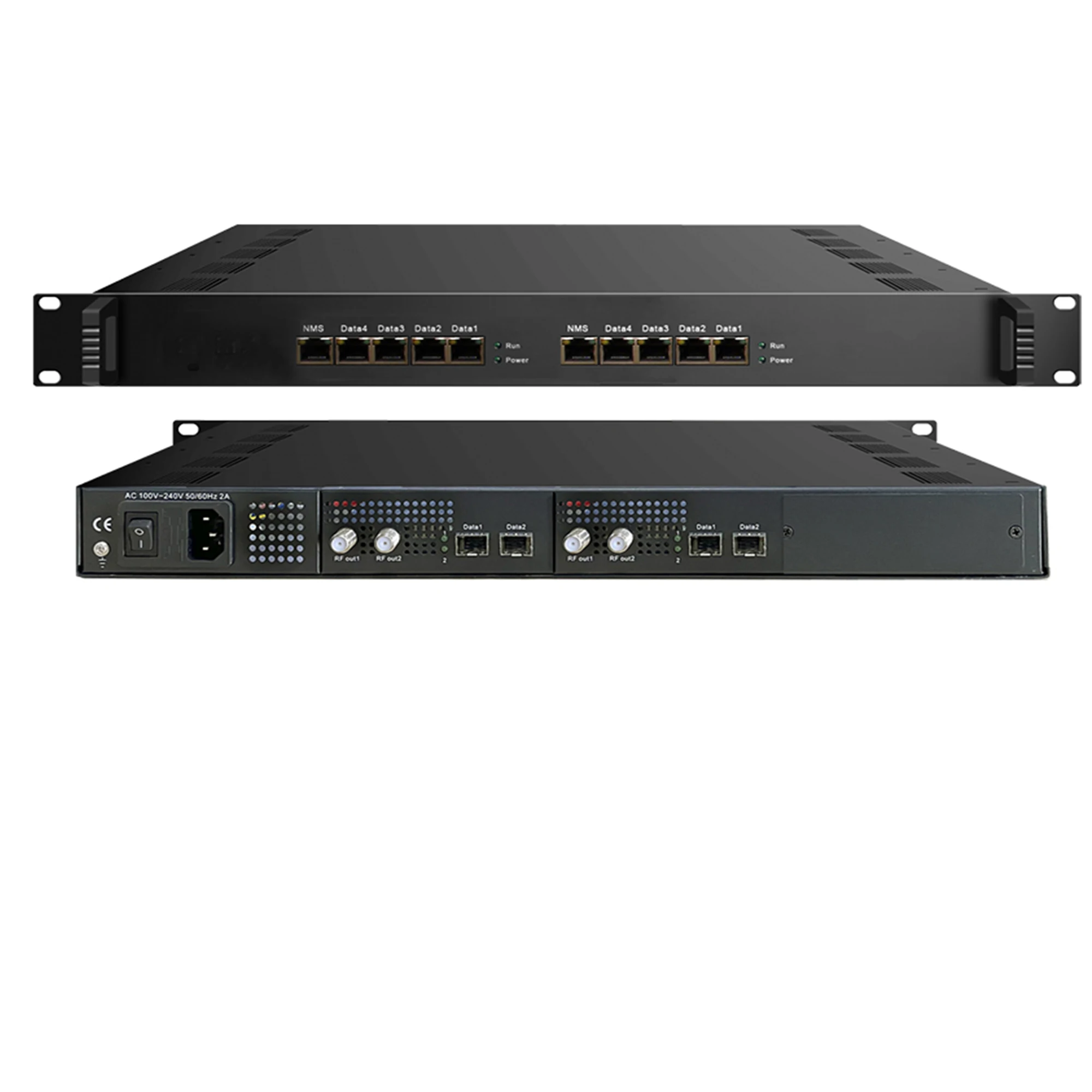 Modulador de 48 canales Modulador IP a RF IP a DVB-T ISDBT DVB-C ATSC CATV dispositivo frontal Entrada 8x1G+4XSFP. Modulador IP QAM