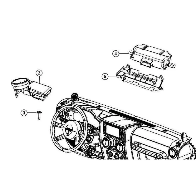 Módulo de Control receptor Original para Jeep Wrangler 16-19, entrada sin llave 68140641AF 68140641AD