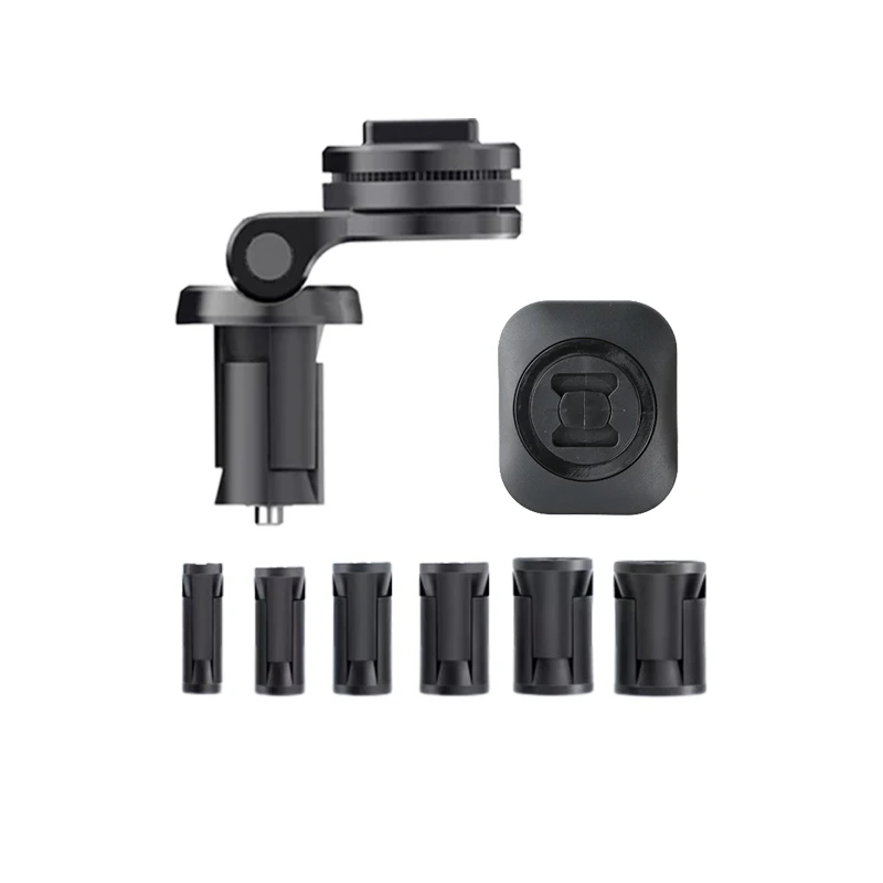 Motorcycle Stem Centre Mount Mobile Phone Holder Bracket Shockproof Quick Locking With Stickers Adhesive Support SP