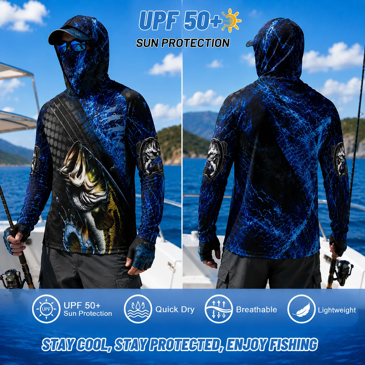 Outdoor Sport Hoodie - هودي صيد بأكمام طويلة للحماية من