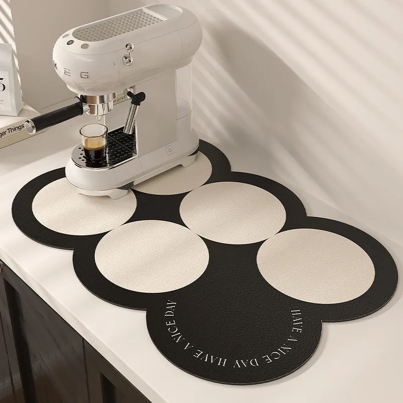 Schnell Trocknende Kaffee Arbeitsplatte Dish Drain Pad Retro Super Saugfähige Küche Trocknen Matte Nicht-slip Geschirr Geschirr Tischsets
