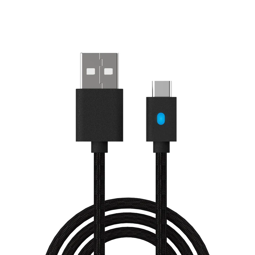 Type-C 3M USB charging cable with indicator light data transmission for PS5 game controller charging cable