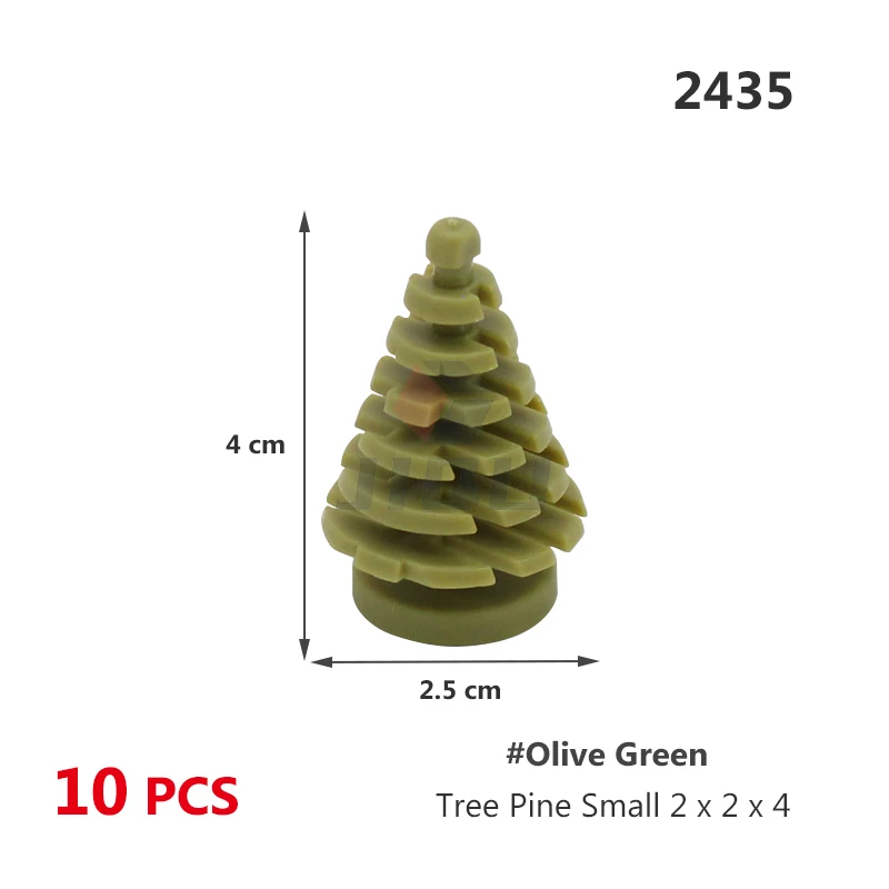 Stadt Pflanze Baum Zubehör Bausteine Dschungel Garten Teile Stamm Blatt Kiefer Zypresse Palm MOC Ziegel Spielzeug 6148 2435 3471 3778