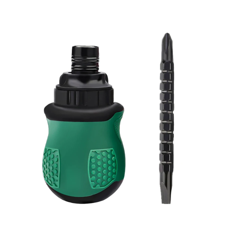 Mini Ratchet Screwdriver Dual-purpose Batch Head Telescopic Labor-Saving Tool Multi-functional Dual Purpose