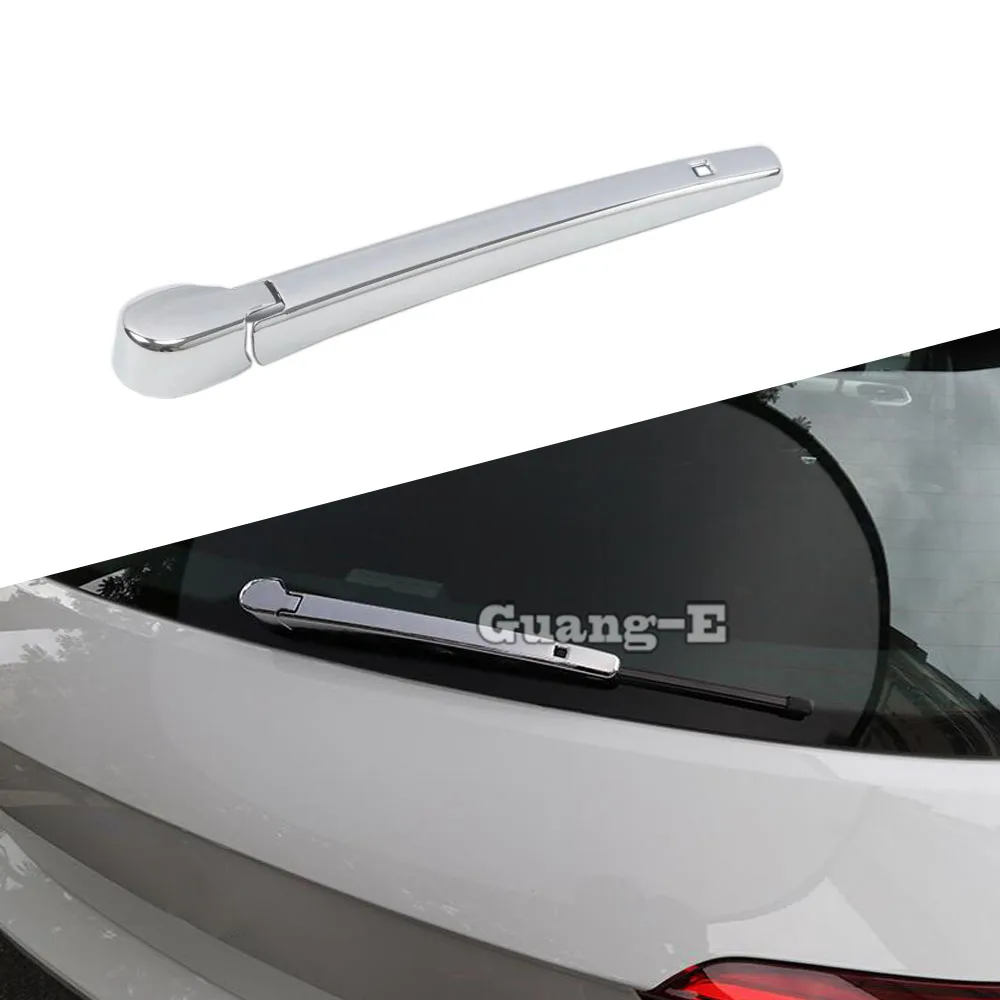 

Car ABS Chrome Rear Back Glass Wiper Nozzle Frame Trim Tail Window 2pcs For Volkswagen VW T-ROC TROC 2017 2018 2019 2020 2021