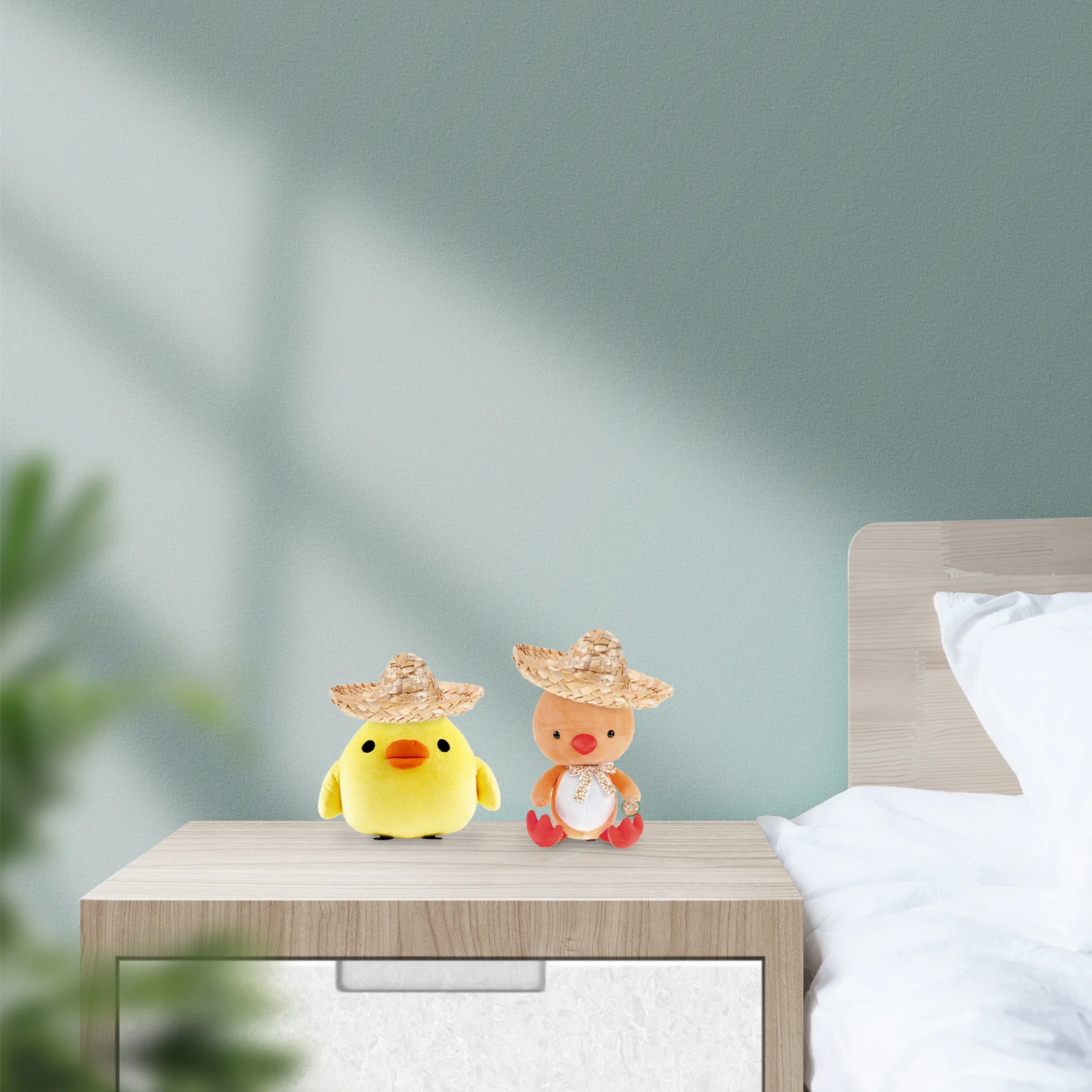 

10Pcs Woven Small Straw Hats Props Delicate Photo Props Rustic Decorative Hat Accessories Small Straw Hat Lovely Hats Photo Prop