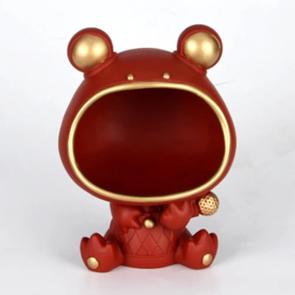 ديكور تخزين بطابع الضفدع للمنزل، وغرفة المعيشة، وخزانة التلفزيون، وخزانة النبيذ، والمدخل، وخزانة الأحذية، وهدايا الانتقال لمنزل جديد