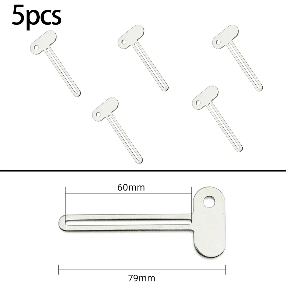 5PCS Tube Toothpaste Squeezer Wrenches Roller Dispenser Toothpaste Wringer Tool Metal Hair Dye Color Key Bathroom