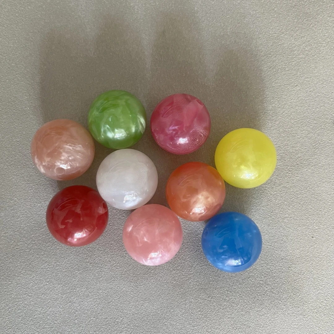 24 Cm Women Bag Frame Colorful Big Ball Resin Bead Clutch Bag Purse Frames Accessories Handcraft Parts Antique Brass Color