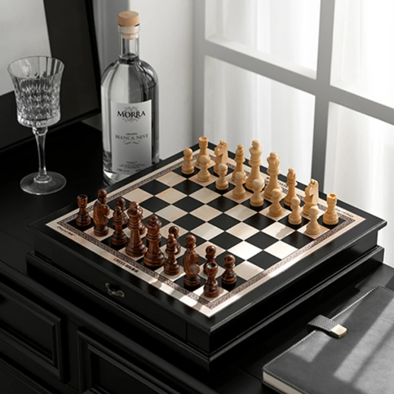 

Chess Board Game Games Children Set Luxury Adult Table Magnetic Boards Tables Professional Funny Clock Entertainment Sports