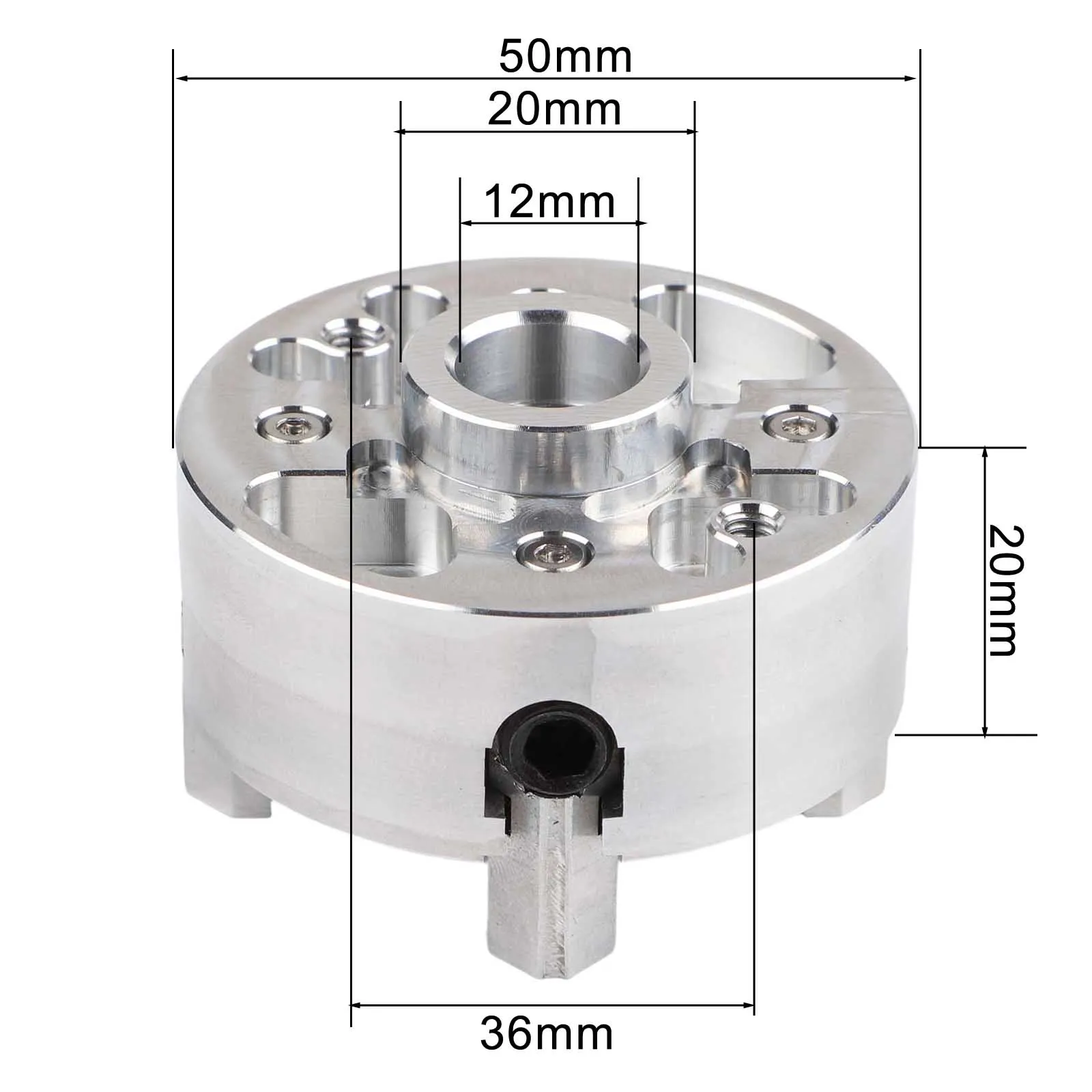 Manual Chuck Z011A Four Jaw Workholding Device for Small Scale For Metalworking Projects with Consistent Centering Accuracy