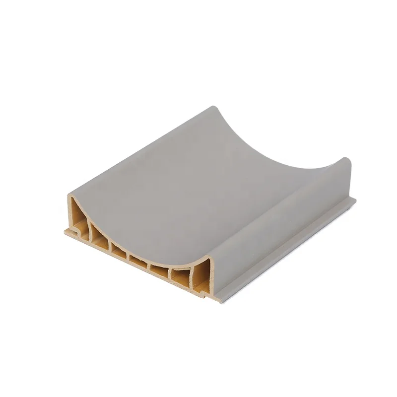 2026 Factory Indoor Decor Wood Plastic Composite 120 Deep Waves PVC Coating Cladding Fluted Wall Board Interior WPC Grille Wall