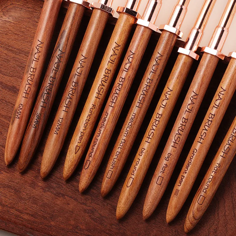 1/6 قطعة الجسم القلم مع حامل فرشاة الأظافر هلام الطلاء مسمار الفن هلام تلميح تمديد ملحقات البناء مسمار فرشاة فنية #6