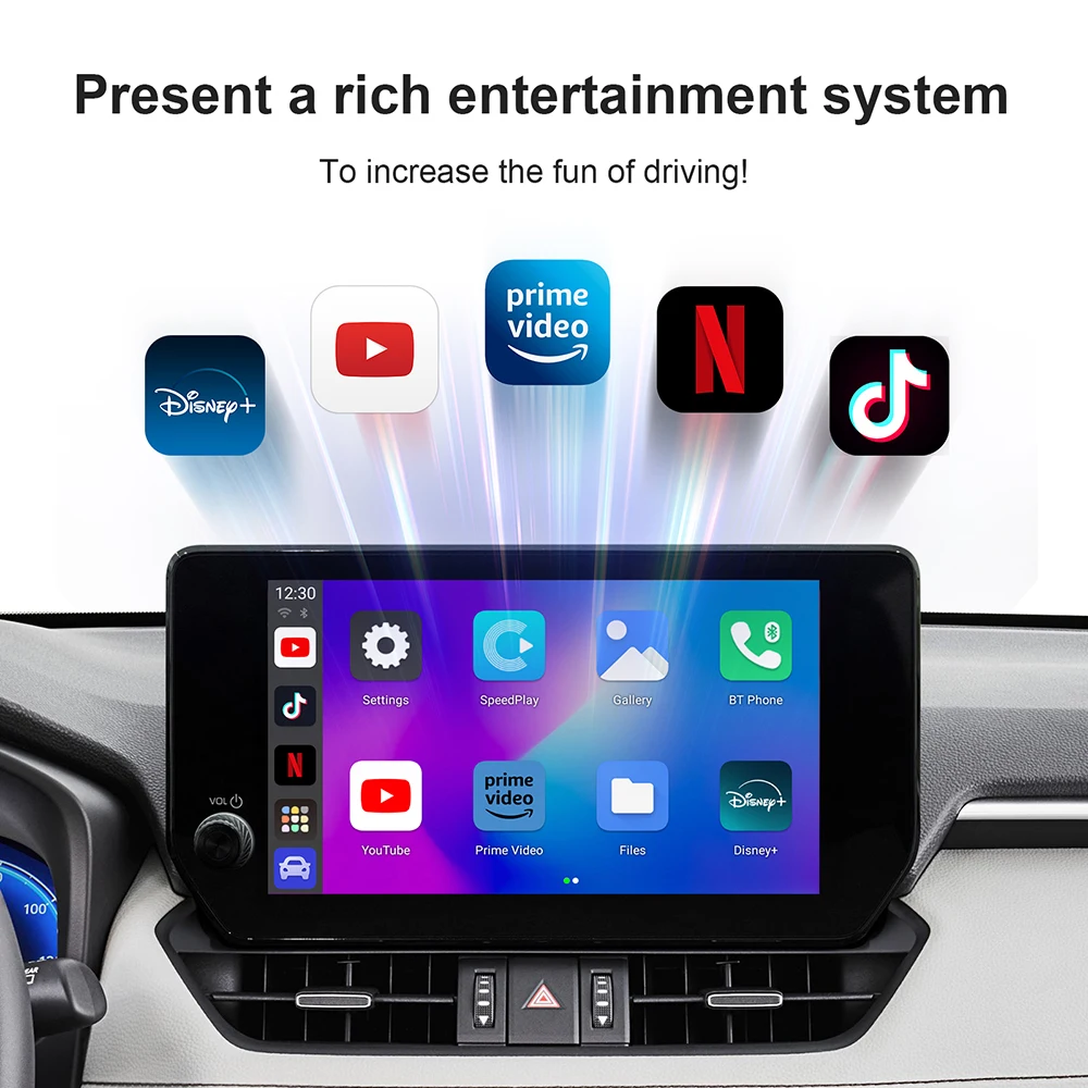 New Carplay Ai Box Wireless Android Auto Wireless Carplay Adapter TV Box For Netflix YouTube Car Intelligence Systems image 3